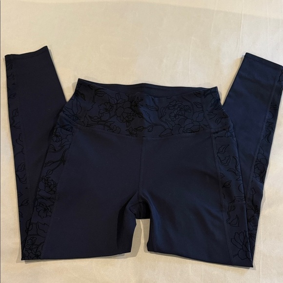 Skechers Go Walk Leggings Yoga Tight High Waist Dark Blue Women's Sz M - Picture 9 of 13